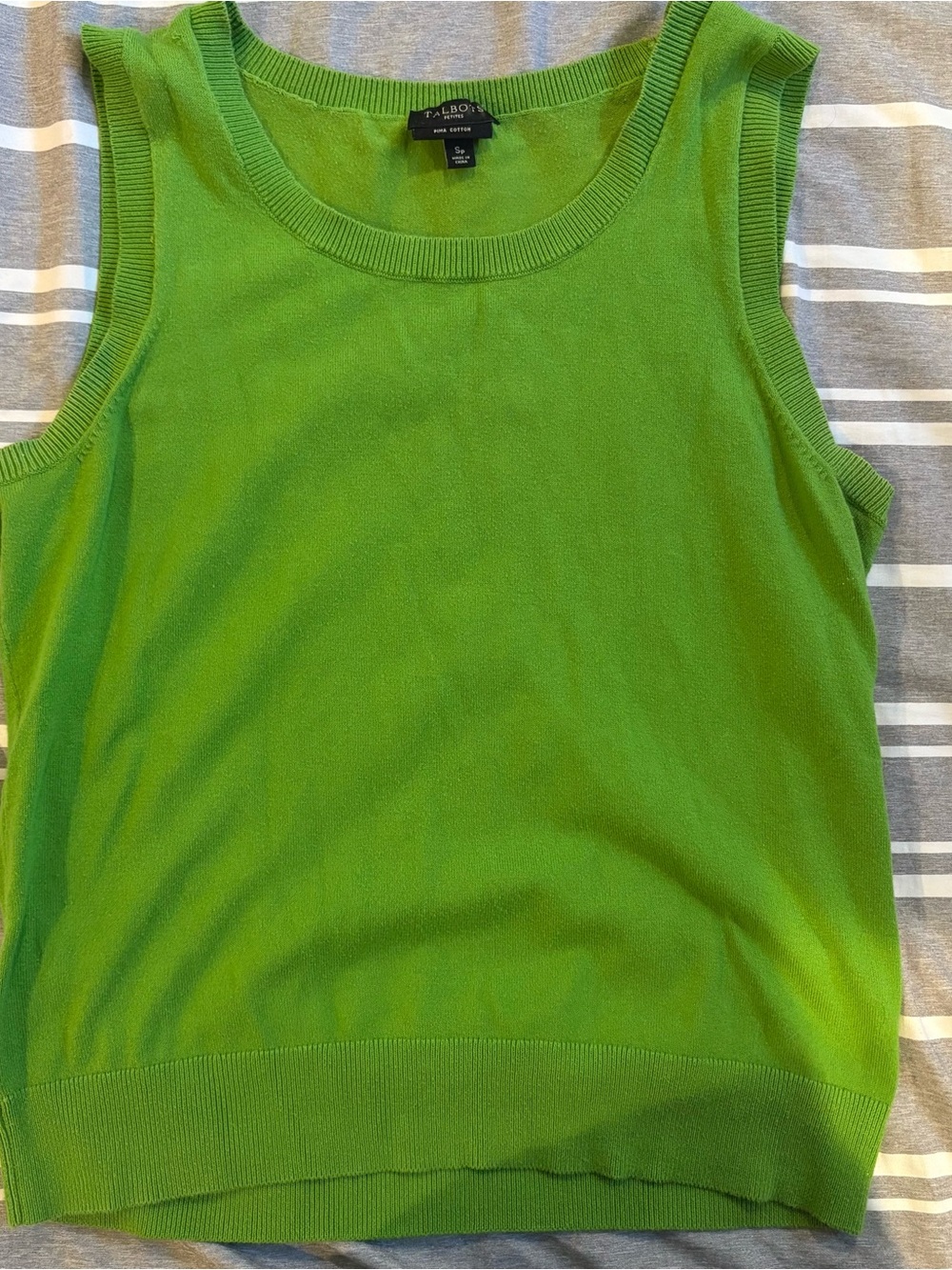 Talbots Green Sweater Tank